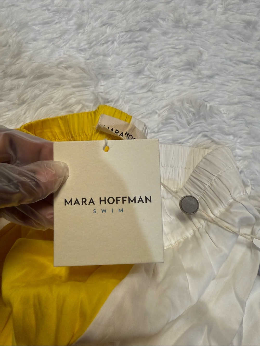 Mara hoffman alexa white yellow swim pants - Picture 3 of 14
